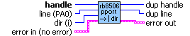 RB8506 PPORT Set Line Dir